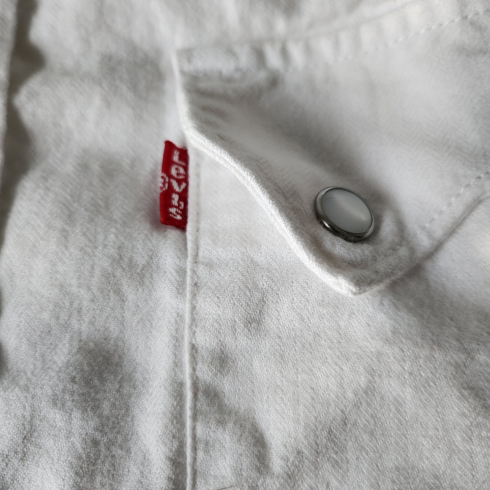 Levi's White Denim Shirt - Picture 3 of 10